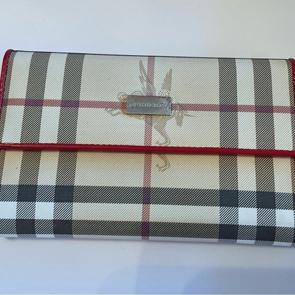 Burberry’s Checkered Clutch - Red and Black - Picture 2 of 11